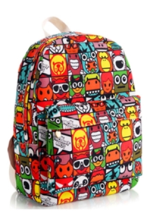 cartoon-figure-collection-print-backpack